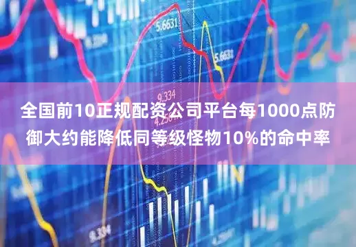 全国前10正规配资公司平台每1000点防御大约能降低同等级怪物10%的命中率
